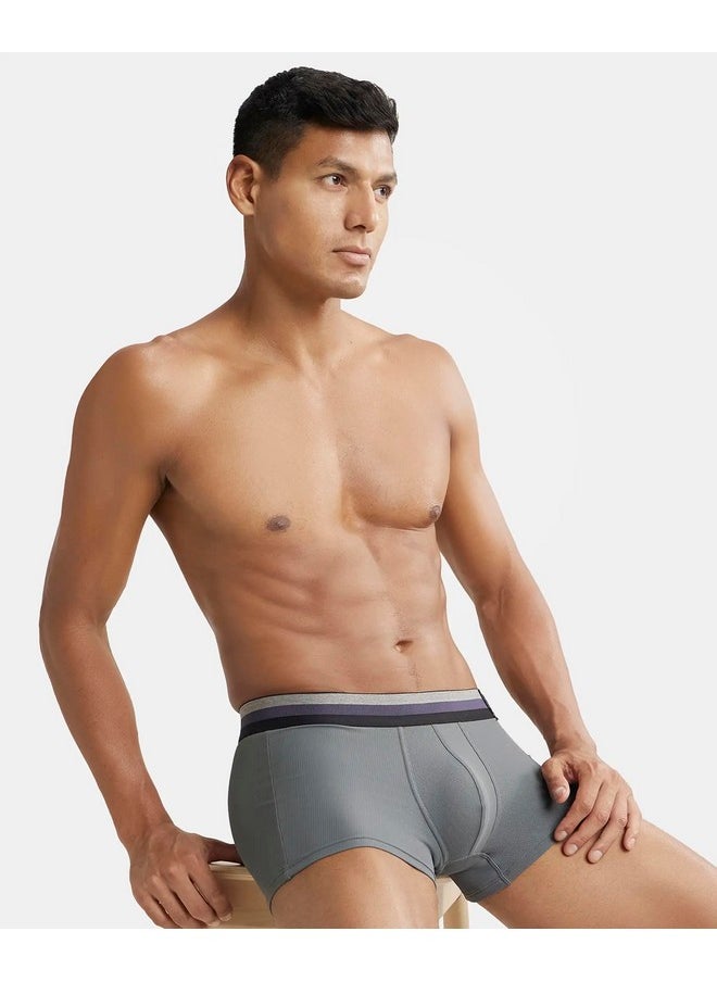 JOCKEY Jockey Men's Polyamide Solid Trunks (Pack of 1) (HG14_Gunmetal_M)  - Image 3