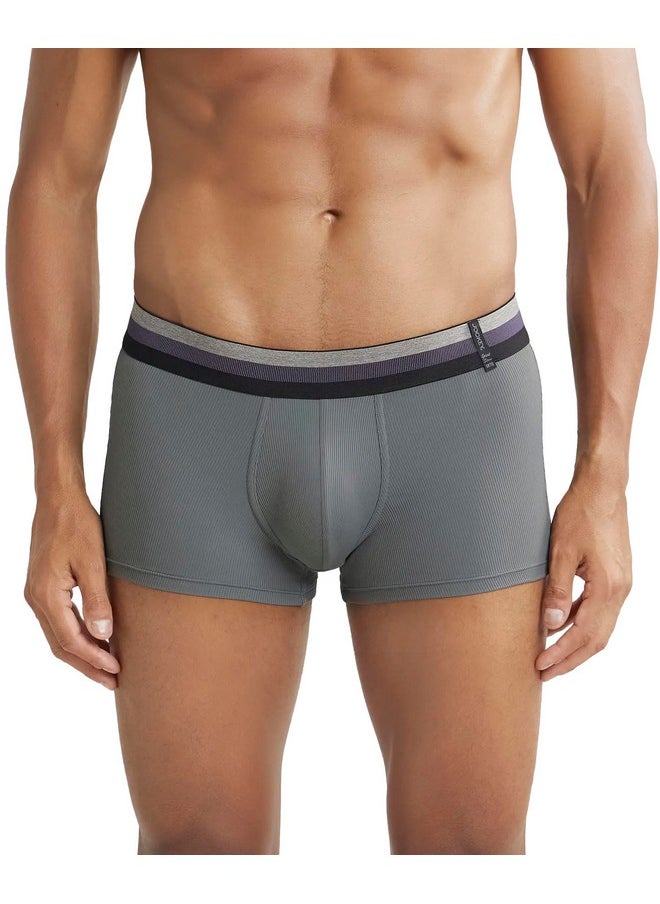 JOCKEY Jockey Men's Polyamide Solid Trunks (Pack of 1) (HG14_Gunmetal_M)  - Image 1