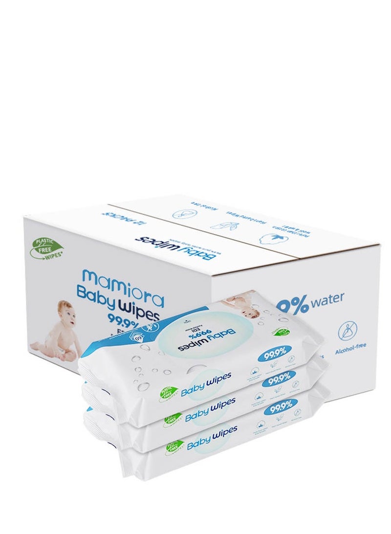 MAMIORA Mamiora Baby Wipes Mega Value Pack – 12 Packs x 60 Sheets (720 Wipes Total) - Image 1