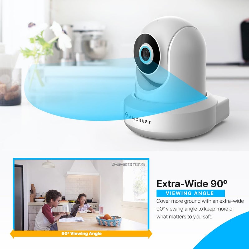 Amcrest 1080P WiFi Security Camera 2MP Indoor Pan/Tilt Wireless IP Camera, IP2M-841W (White) - Image 4