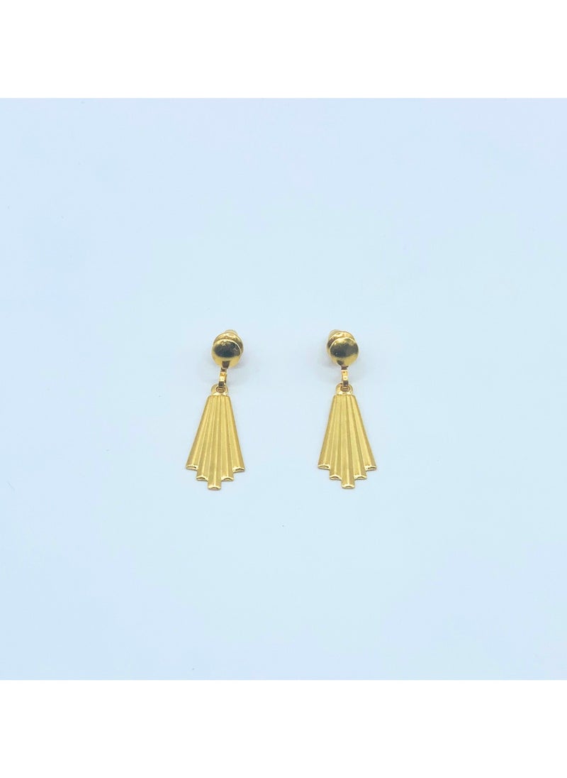 Earss Chandelier Drop Gold Earring | Stainless Steel | 18K Gold Plated  - Image 1