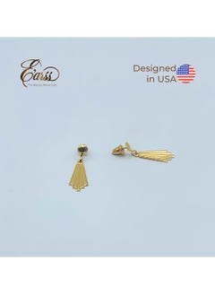 Chandelier Drop Gold Earring | Stainless Steel | 18K Gold Plated - pzsku/ZC2C63399ECFAF32FE93BZ/45/_/1734696271/29136621-9278-453f-87b4-ac35681e78a7