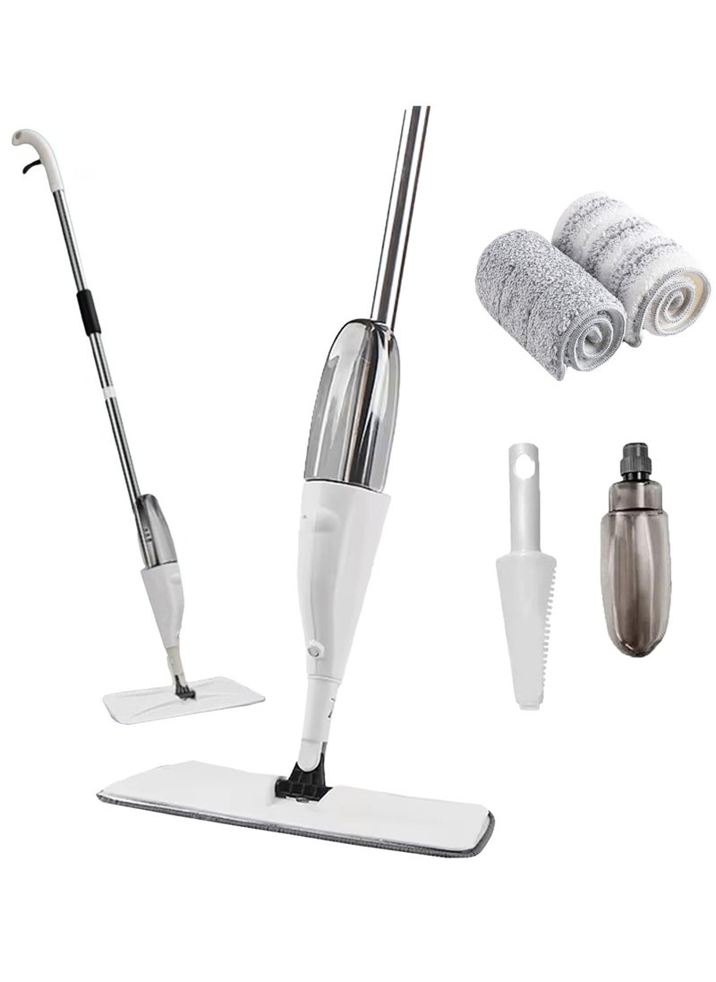 AURORA Spray Mop With Cleaning Pads Mop For Cleaning Floor With 2 Washable Microfiber Pads and 350ml Refillable Water Tank Flat Mop for Home Kitchen  - Image 1