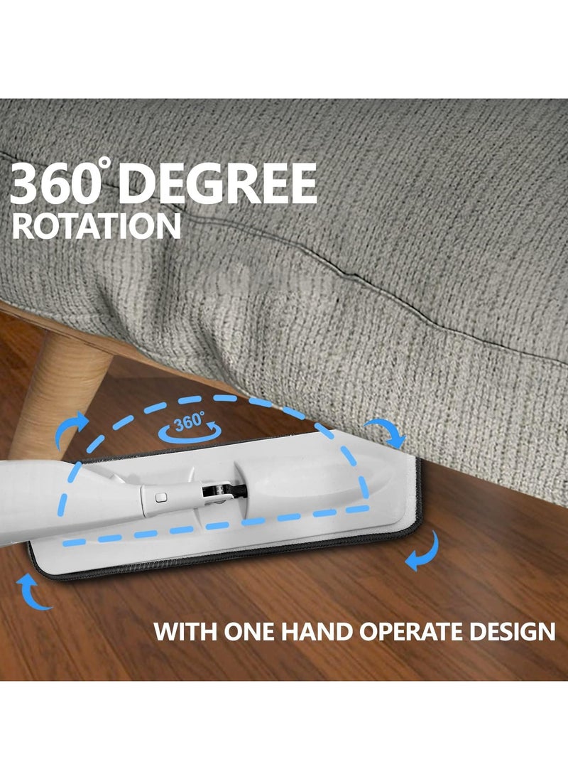 AURORA Spray Mop With Cleaning Pads Mop For Cleaning Floor With 2 Washable Microfiber Pads and 350ml Refillable Water Tank Flat Mop for Home Kitchen  - Image 2