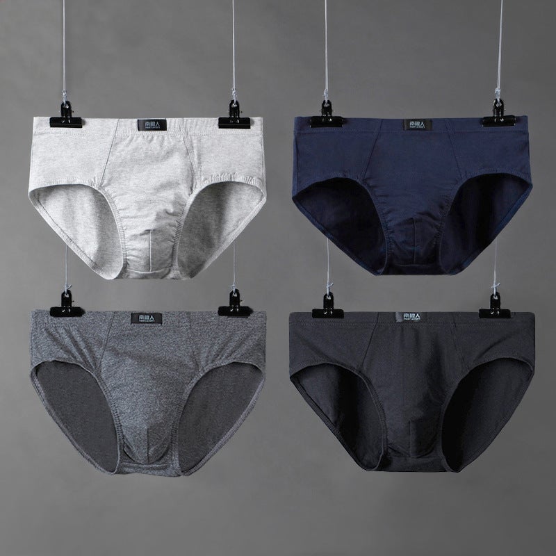Mens Cotton Briefs Solid Breathable Underpants 5188  - Image 5