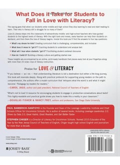 JOSSEY-BASS Love & Literacy: A Practical Guide to Finding the Magic in Literature (Grades 5-12)  - Image 1