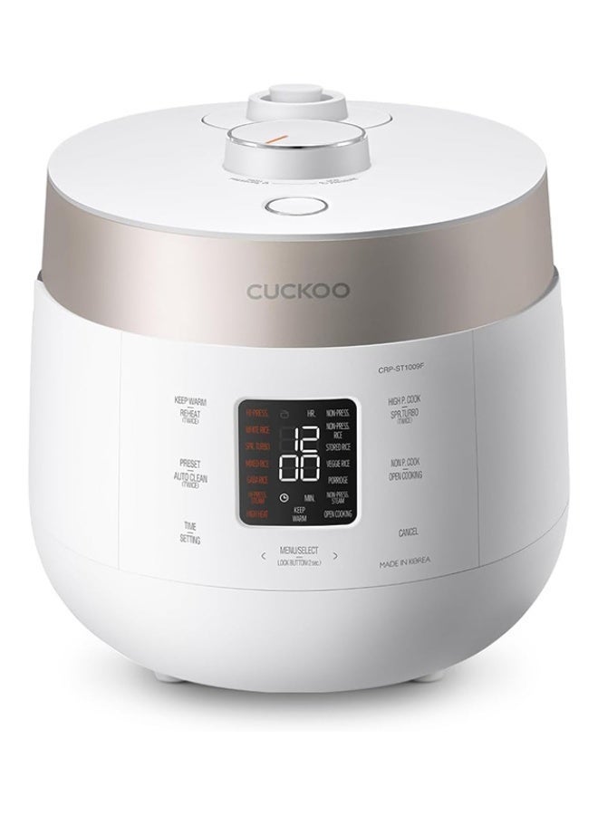 كوكو طنجرة أرز ضغط مزدوجة من كوكو، سعة 10 أكواب (غير مطبوخ) / 20 كوب (مطبوخ)، طنجرة أرز ذكية ميكوم مع 16 خيار قائمة، تنظيف تلقائي، وعاء داخلي غير لاصق، دليل صوتي، لون أبيض - Image 4