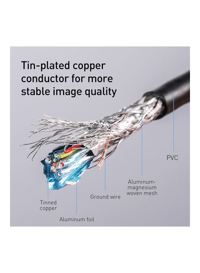 بيسوس موصل محول من HDMI إلى VGA أسود - Image 3