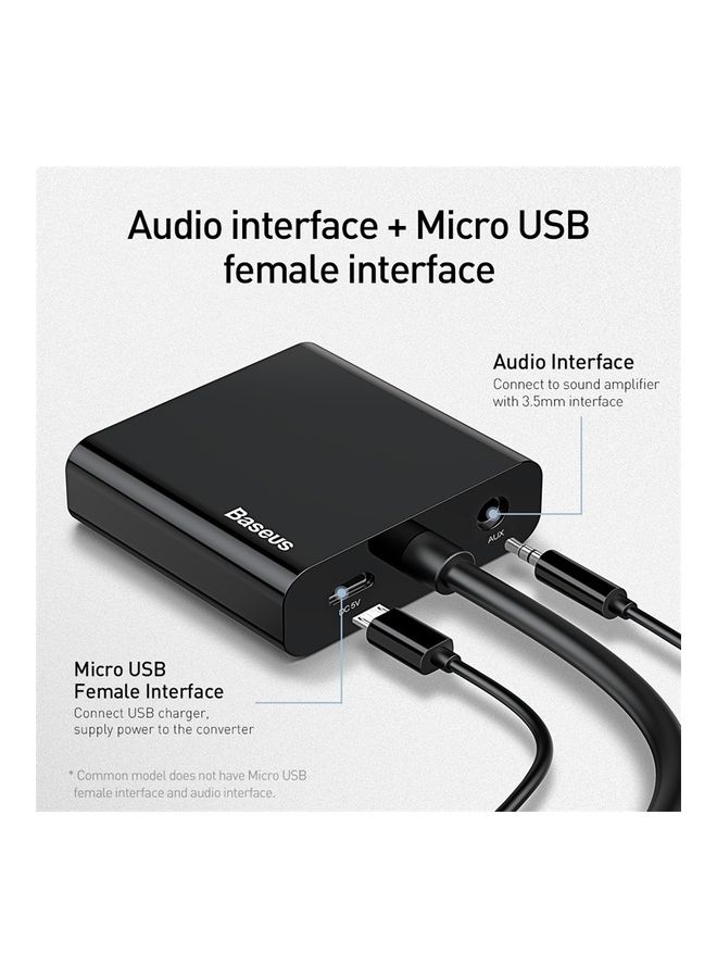 بيسوس موصل محول من HDMI إلى VGA أسود - Image 2