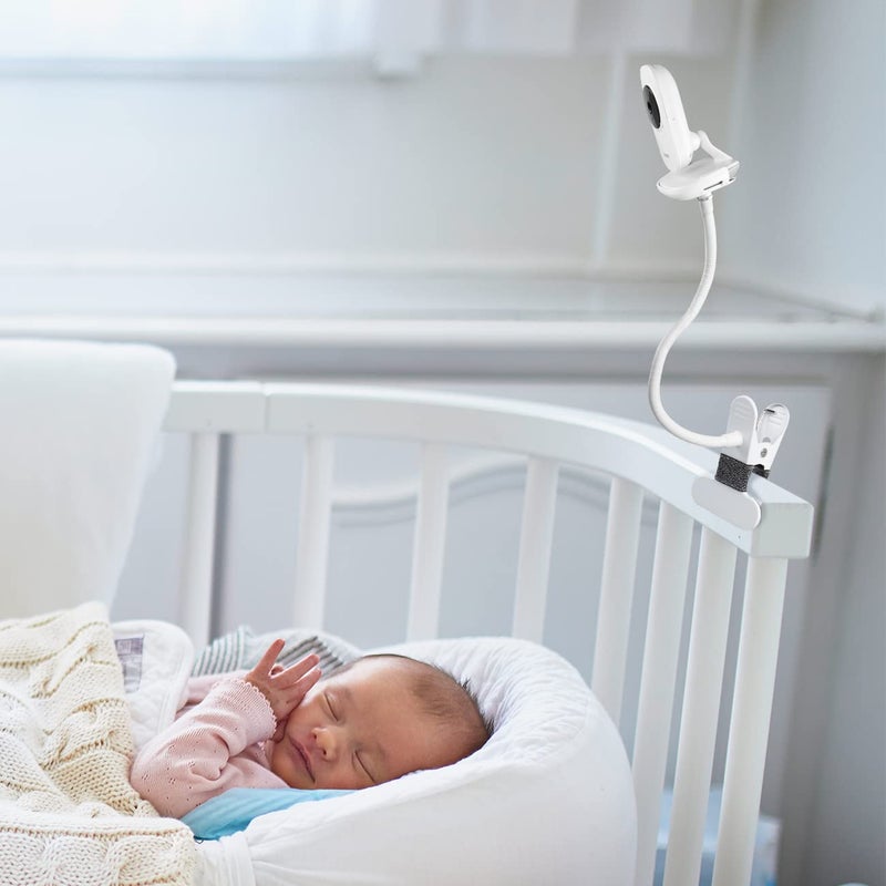 OkeMeeo Adjustable Baby Monitor Mount for VTech VM819 and VM3252 Baby Monitor No Drill(15.7 in Gooseneck Camera Mount Clamp) - Image 3