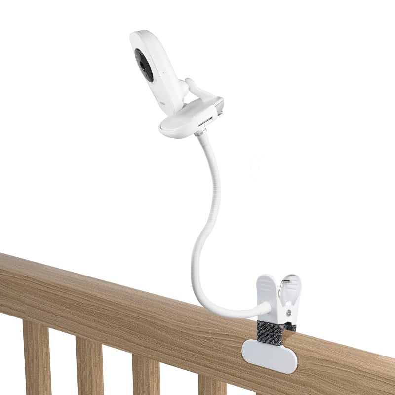 OkeMeeo Adjustable Baby Monitor Mount for VTech VM819 and VM3252 Baby Monitor No Drill(15.7 in Gooseneck Camera Mount Clamp) - Image 1