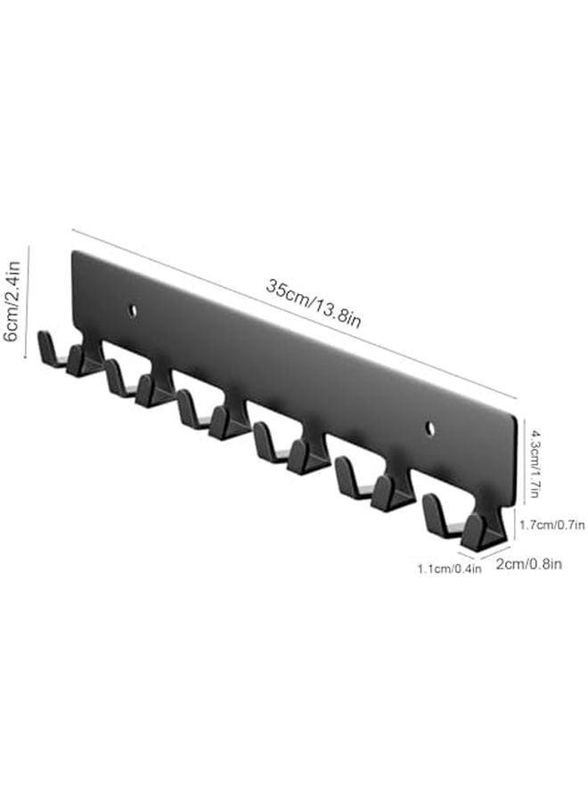 حامل مفاتيح مثبت على الحائط مع 6 خطافات للمدخل، الردهة، المرآب - Image 3