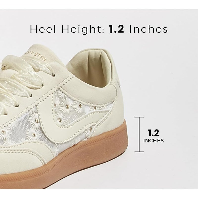 LUCKY STEP Women's Retro Trainers, Fashionable Classic Casual Shoes, Non-Slip Comfortable Skate Shoes for Walking - Image 5