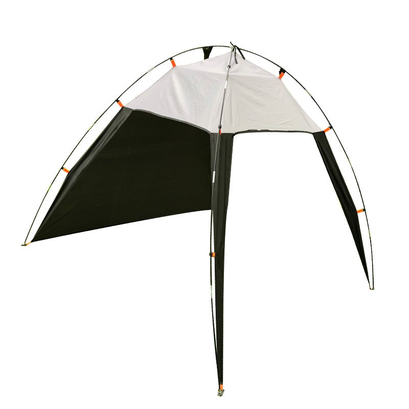 Cross-border beach tent outdoor canopy camping tent fishing folding sunscreen beach tent beach shade tent(black gray, 5-8 people) - Image 1