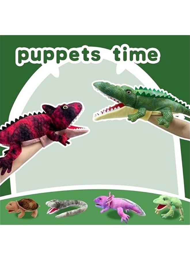 Generic - Puppets Hand Puppet Axolotl Plush Puppet,Soft Stuffed Animal Role Play Hand Puppets for Kids Ages 4-8 Story Animal Puppets,Large Puppet with Movable Mouth Puppet - Image 1