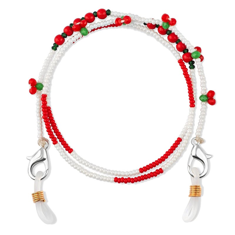 KHOLAD Mask Lanyard Eyeglasses Chain Healing Crystal Beaded Sunglasses Chains with Pearl for Women - Image 1