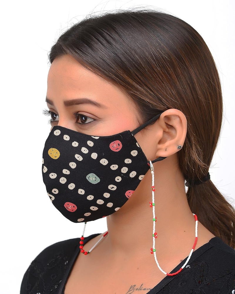 KHOLAD Mask Lanyard Eyeglasses Chain Healing Crystal Beaded Sunglasses Chains with Pearl for Women - Image 2
