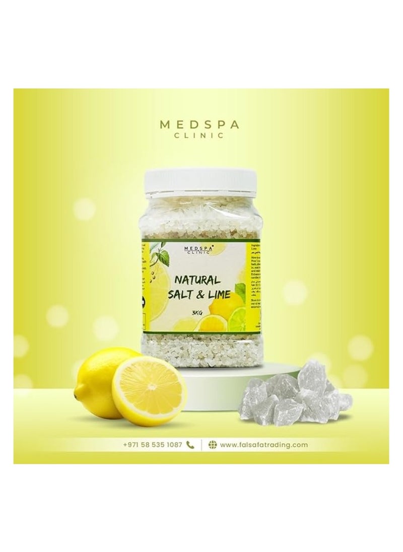 Medspa Natural Salt and Lime Bath Salts 3kg - Natural Bath Salts - Best for Good Sleep - Relaxing - Calming - Body Care - Beauty - Aromatherapy - pzsku/ZC2C6C15F5D1647607226Z/45/_/1710224452/ccda666b-7864-4e3c-9a57-621af2ff24a6