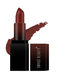 Swiss Beauty Swiss Beauty Hd Matte Pigmented Smudge Proof Lipstick Chocolave 3.5G  - Image 1
