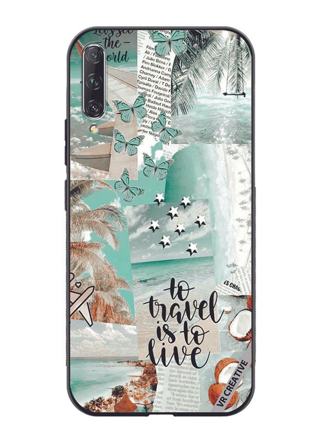 VR CREATIVE Protective Case Cover For Huawei Nova Y9S To Tavel Is To Live Design Multicolour - Image 1