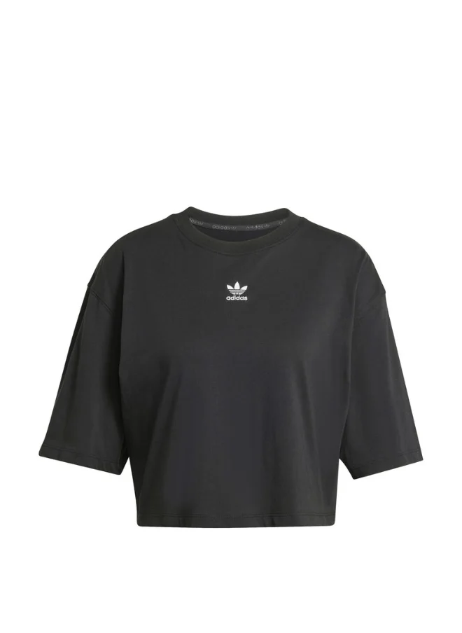 Adidas adidas ESS CROP TEE Black Originals Women T-SHIRTS