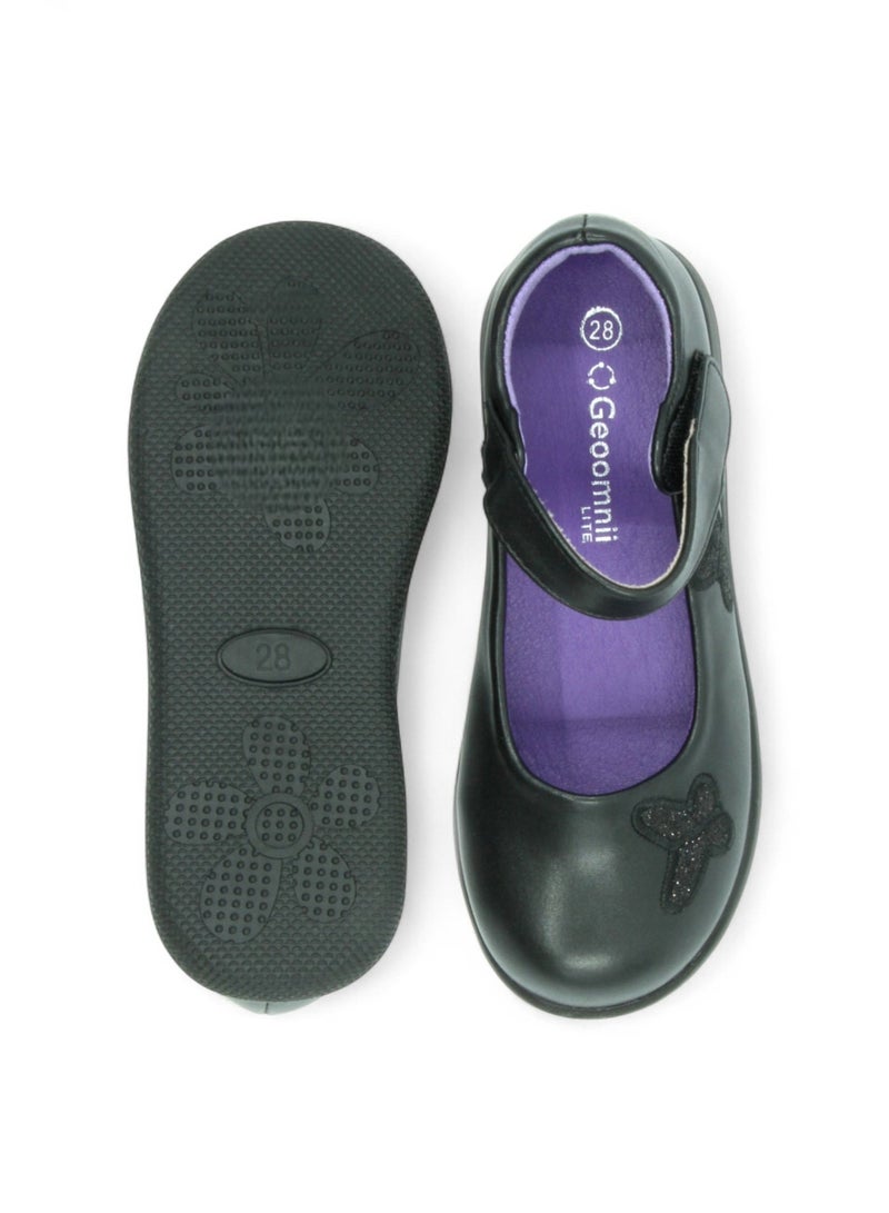 Geoomnii Girls School Shoes – Comfortable Black Formal Uniform Footwear for Daily Wear | Non-Slip Sole, Durable Stitching, Cushioned Insole | Back to School Essentials - Image 5