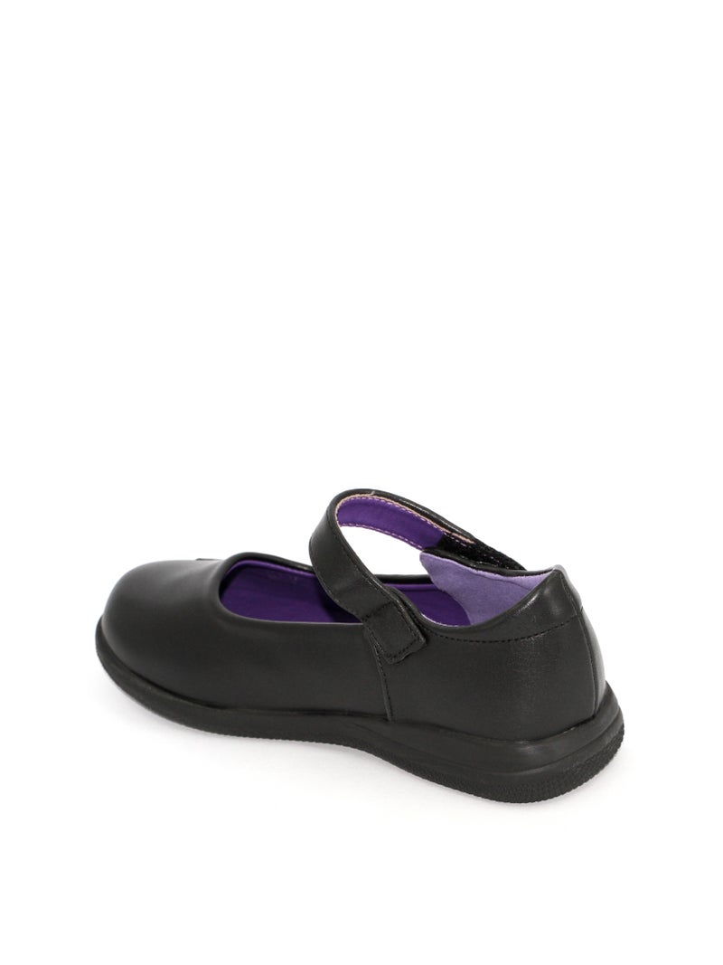 Geoomnii Girls School Shoes – Comfortable Black Formal Uniform Footwear for Daily Wear | Non-Slip Sole, Durable Stitching, Cushioned Insole | Back to School Essentials - Image 1