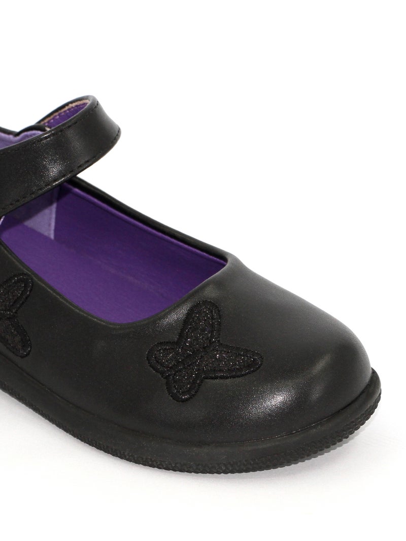 Geoomnii Girls School Shoes – Comfortable Black Formal Uniform Footwear for Daily Wear | Non-Slip Sole, Durable Stitching, Cushioned Insole | Back to School Essentials - Image 5