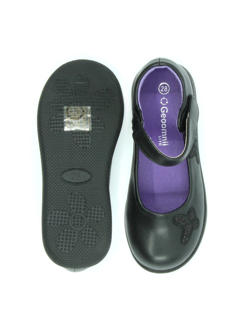Geoomnii Girls School Shoes – Comfortable Black Formal Uniform Footwear for Daily Wear | Non-Slip Sole, Durable Stitching, Cushioned Insole | Back to School Essentials - Image 4