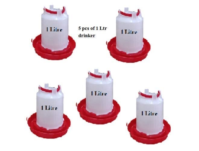 TMW Pot 1 Litre Water Drinker for Chicks and All Other Birds,1 Litre Drinker Package Qty 15 - Image 5