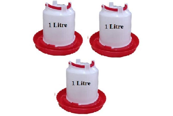 TMW Pot 1 Litre Water Drinker for Chicks and All Other Birds,1 Litre Drinker Package Qty 15 - Image 3