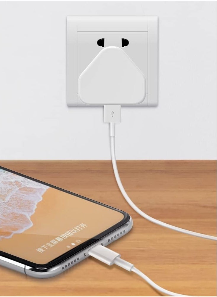 Gravity 5V 1A Power Adapter Supply, USB Charger Cable and Plug Compatible for i Phone 5S, 6, 6S, 6 Plus, 6S Plus, 7, 7 Plus, 8, 8 Plus, XS, X, XS Max, 11, XR, i Pod Touch 5G Power - Image 3