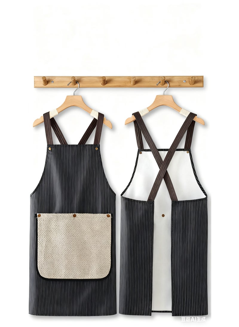 شاو تشن موقد المشمش المزود بجيبات، مقاوم للماء ومانع للزيت، موقد الطهي متعدد الأغراض للمطبخ، متجر، حديقة، مطعم، شواء، مقهى، باريسا (أسود) - Image 2