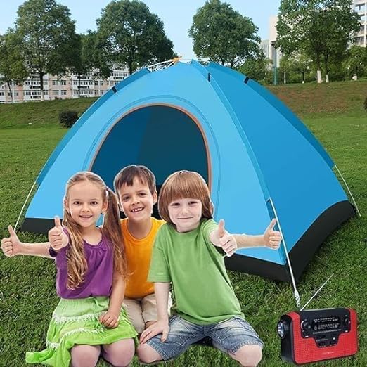 Touchcart 6 Person Instant Pop-Up Camping Tent Waterproof Double Layer Outdoor Dome with UV & Windproof Protection, Lightweight Portable Family Tent for Hiking, Picnic, Travel Beach (Pack of 1) - Image 5