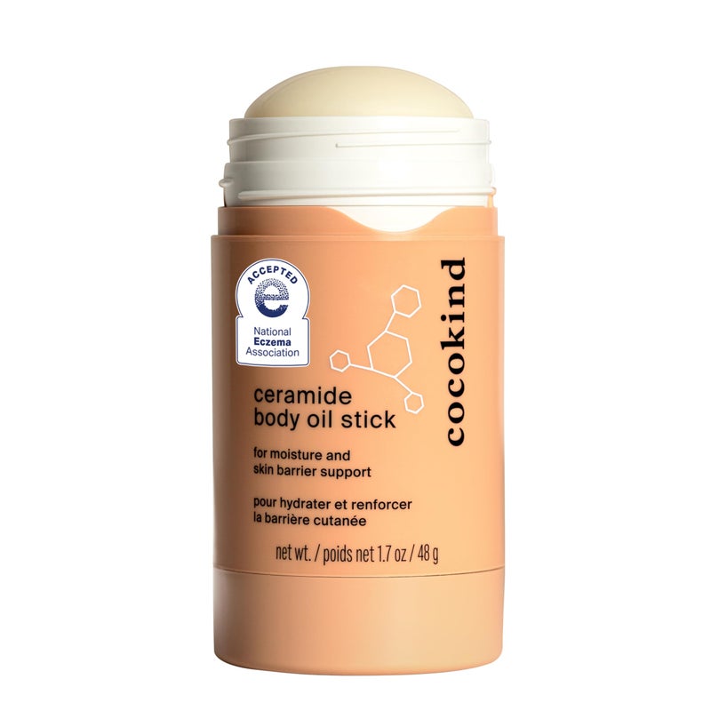 Cocokind Ceramide Body Oil Stick, Mess-Free Moisturizer, All Skin Types including Sensitive Skin, Fragrance Free, Cruelty Free, Vegan, 1.7 oz - Image 1