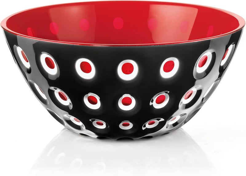 Guzzini Le Murrine 79 Bowl  Black  Red  3 Color Technology Chip Resistant  Unbreakable Reusable BPAFree Cereal Soup Fruits  Mixing Bowl for Kitchen Ingredients - Image 5