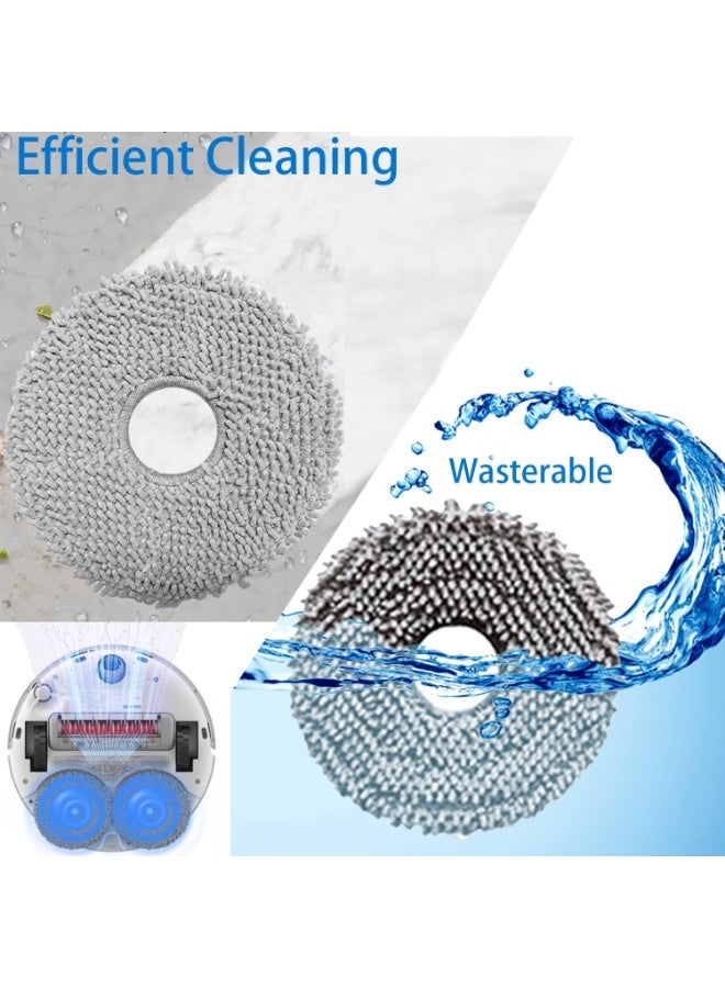 XICEN 28pcs Replacement Kit Accessories Compatible with Xiaomi Robot Vacuum X10 Plus, X10+, X20+, X20 Plus - Include 2 Main Brush, 6 Side Brush, 8 Dust Bag, 4 Filter, 6 Mop Cloth, 2 Tools - Image 3