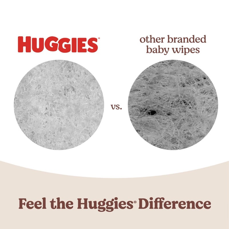 Huggies Nourish Scented Baby Wipes, 10 Push Button Packs (560 Wipes Total) - Image 3