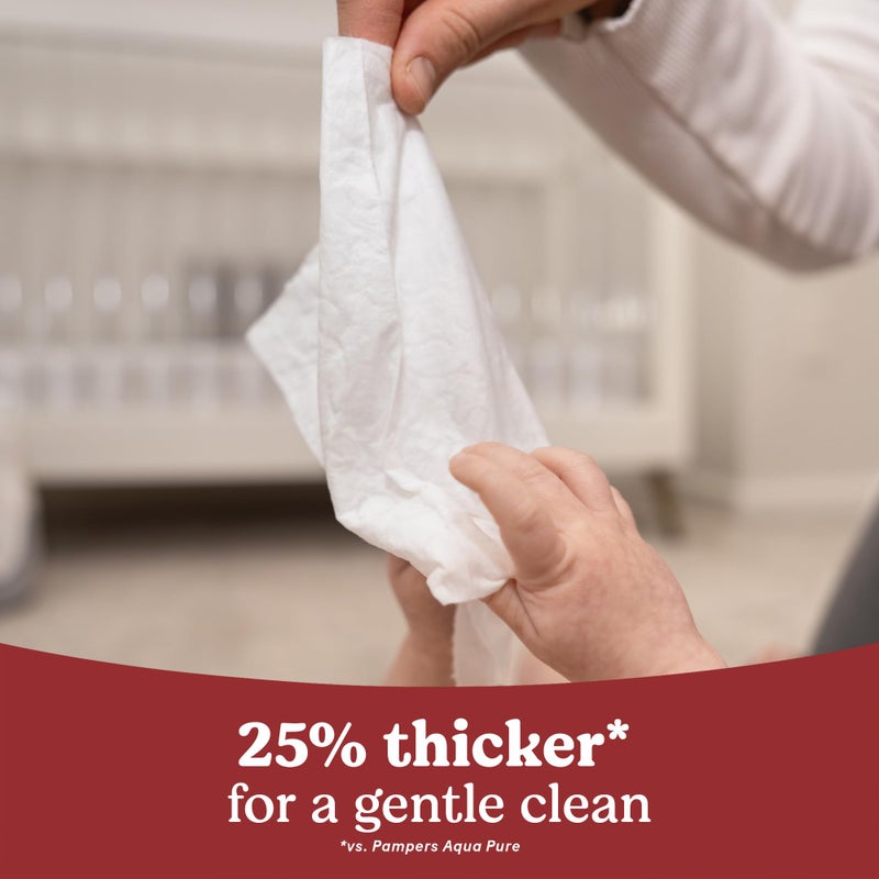 Huggies Nourish Scented Baby Wipes, 10 Push Button Packs (560 Wipes Total) - Image 4