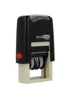 ExcelMark Expiration Date Excelmark Selfinking Rubber Date Stamp Compact Size Black Ink  - Image 2