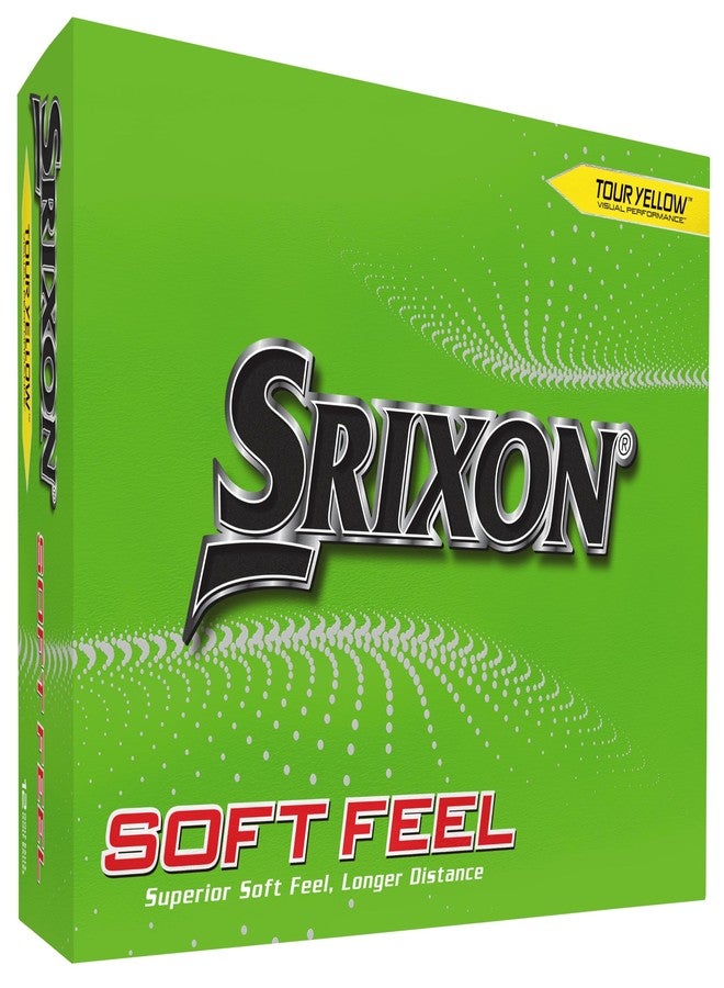 Srixon Soft Feel Golf Balls, Soft Feel 13, Yellow - Image 1