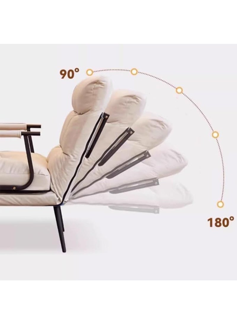 GT-Wheel - Folding Sofa Recliner Arm Chair Convertible Sofa Bed Sleeper Chair 5 Position Adjustable Backrest - Image 1