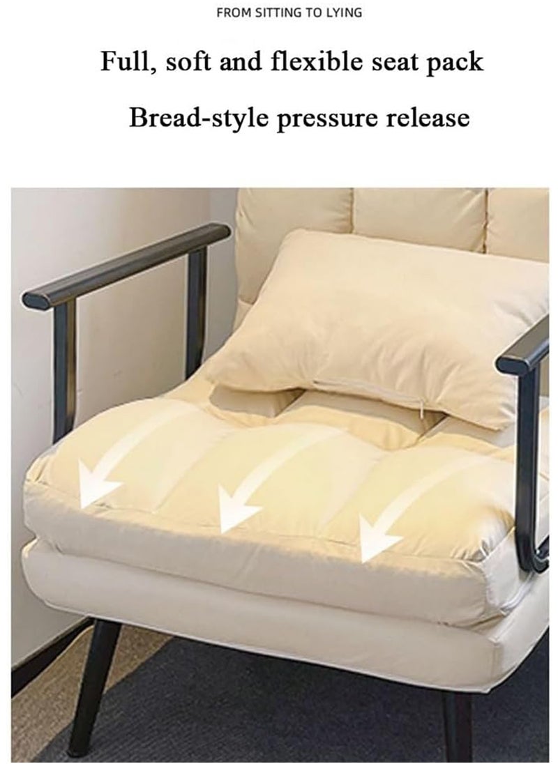 GT-Wheel - Folding Sofa Recliner Arm Chair Convertible Sofa Bed Sleeper Chair 5 Position Adjustable Backrest - Image 1