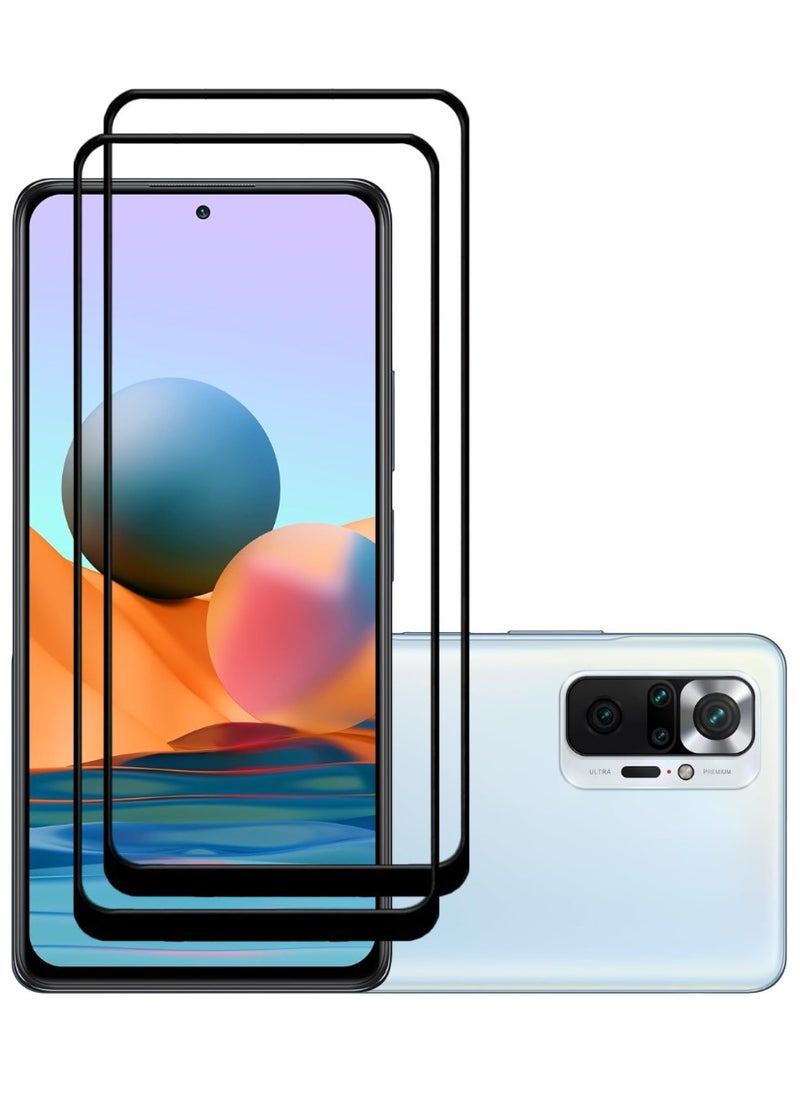 ACLIX 2 Pieces Antistatic ESD Dustproof Premium Quality High Definition Tempered Glass Screen Protector Designed For Xiaomi Redmi Note 10 Pro - Image 1