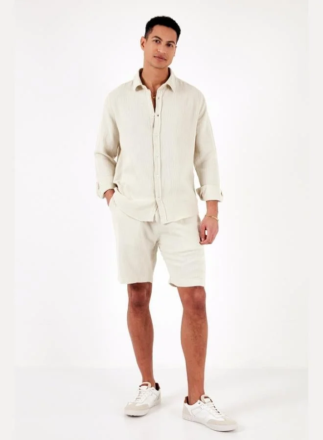 Buratti  Buratti 100% Cotton Regular Fit Shirt Men's SHIRT CF24S127804 for Men | Best Price UAE