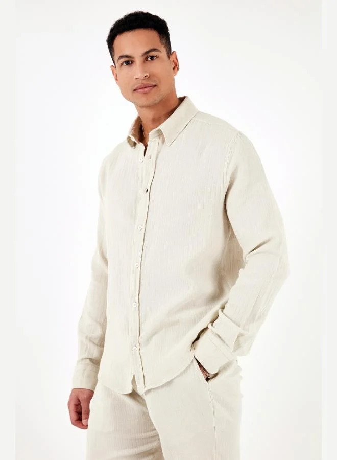 Buratti  Buratti 100% Cotton Regular Fit Shirt Men's SHIRT CF24S127804 for Men | Best Price UAE