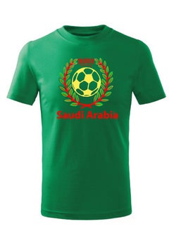 Generic Saudi Arabia Football Team World Fans printed T shirts Supporting The Team Football Team Jersey T shirts For Men | Women | Kids to win the cup (Green)  - Image 1