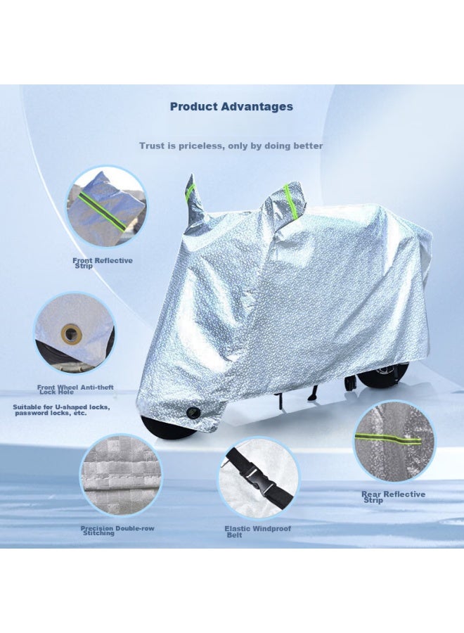 WITGOER Zhiguozhe Electric Vehicle Cover, Motorcycle Sunscreen Rainproof Dustproof Cover, Thickened Raincoat For Yadi, Aima, And Xiaodao Electric Bikes - Image 3