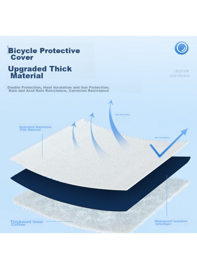 WITGOER Zhiguozhe Electric Vehicle Cover, Motorcycle Sunscreen Rainproof Dustproof Cover, Thickened Raincoat For Yadi, Aima, And Xiaodao Electric Bikes - Image 5