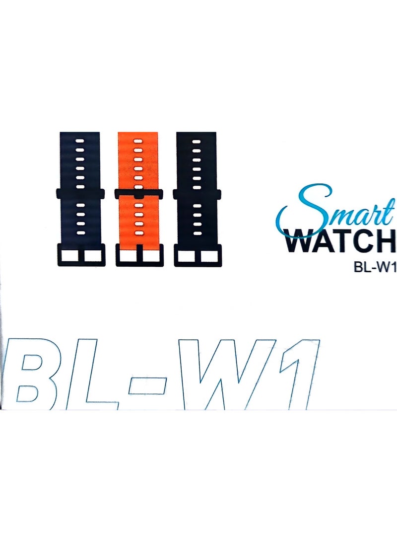 wireless smart watch with high-resolution screen, Bluetooth connection with multiple sports modes and contains multiple applications with 3 additional bracelets from Belk